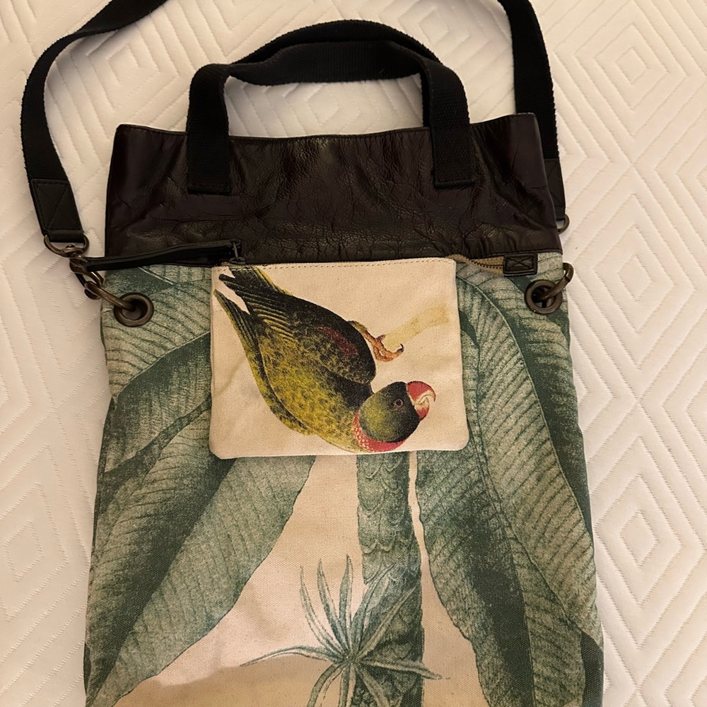 Tropical Print Shoulder Bag
